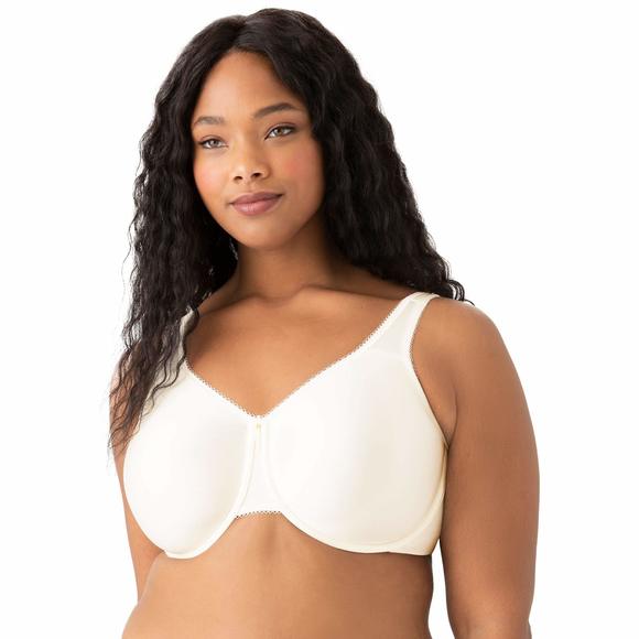 Wacoal Women's Basic Beauty Unlined Full Figure Underwire Bra Ivory 44D - Picture 1 of 2